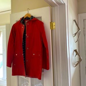 Vintage red raincoat